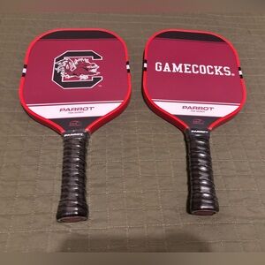 Set of 2 SOUTH CAROLINA GAMECOCKS FIBERGLASS PICKLEBALL PADDLES